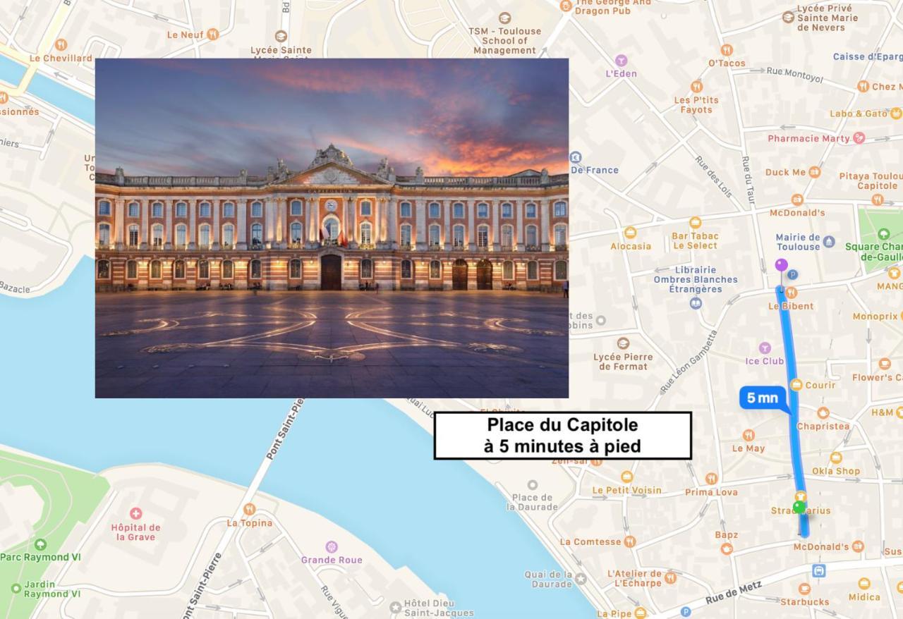 Le Capitoul - Appartement D'Exception Hypercentre De Toulouse Eksteriør bilde