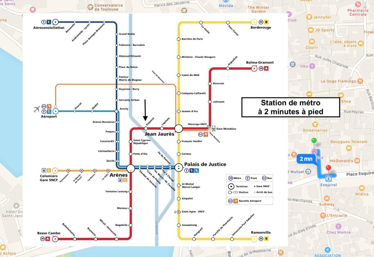 Le Capitoul - Appartement D'Exception Hypercentre De Toulouse Eksteriør bilde